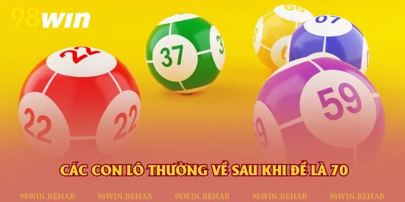 Những con số may mắn thường xuất hiện sau khi đề về 70