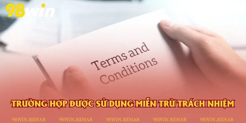 Chính sách miễn trừ trong một số trường hợp cụ thể